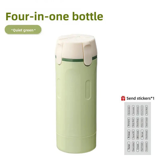 4-in-1 Travel Shampoo Dispenser | Portable Cosmetic Storage Bottle | Compact & Leak-Proof