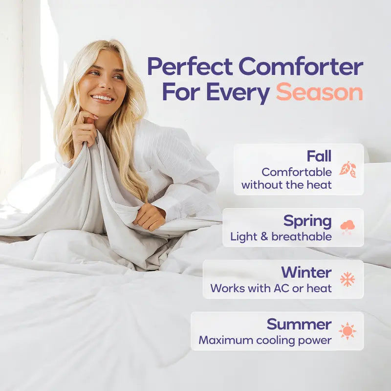 CloudCool Cooling Blanket | Dual-Sided Silk & Cloud Soft