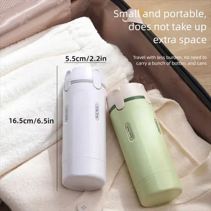 4-in-1 Travel Shampoo Dispenser | Portable Cosmetic Storage Bottle | Compact & Leak-Proof