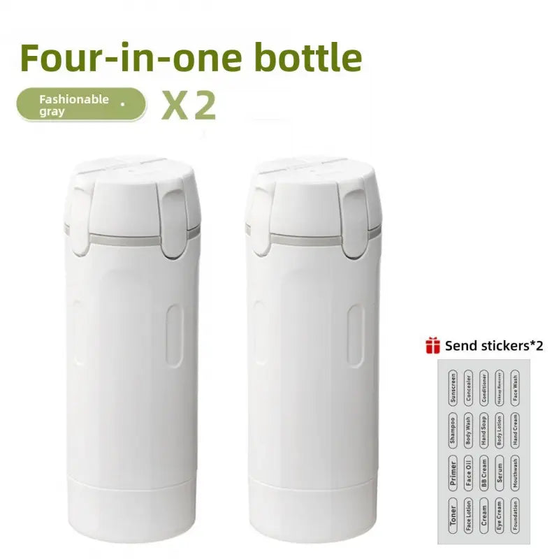 4-in-1 Travel Shampoo Dispenser | Portable Cosmetic Storage Bottle | Compact & Leak-Proof