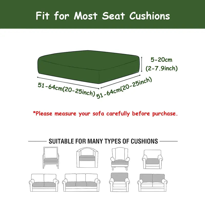 Outdoor Sofa Cushion Covers — High Stretch, Soft & Washable, 8/12/14 Pc