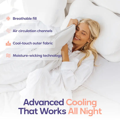 CloudCool Cooling Blanket | Dual-Sided Silk & Cloud Soft